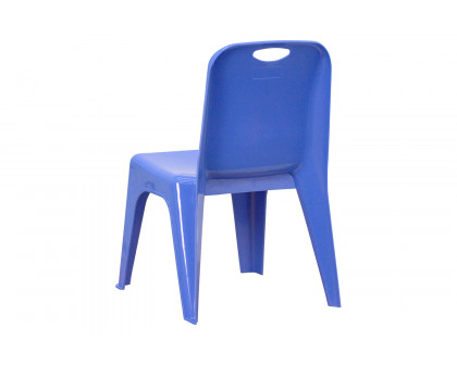 BLNK™ Whitney Plastic Stackable School Chair with Carrying Handle 2 Pack - Blue