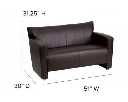 BLNK™ HERCULES Majesty Series LeatherSoft Loveseat - Brown