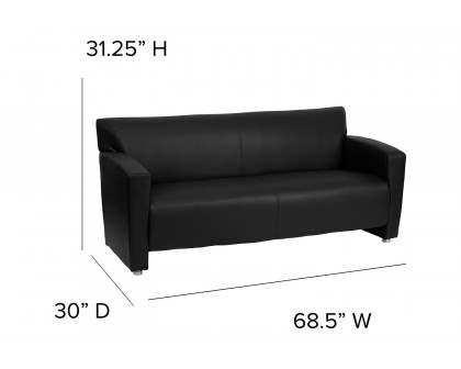 BLNK HERCULES Majesty Series LeatherSoft Sofa - Black