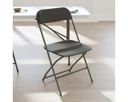 BLNK™ Hercules Big and Tall Commercial Folding Chair 4-Pack - Gray