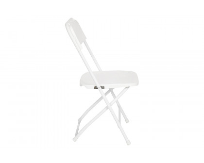 BLNK Hercules Big and Tall Commercial Folding Chair 4-Pack - White