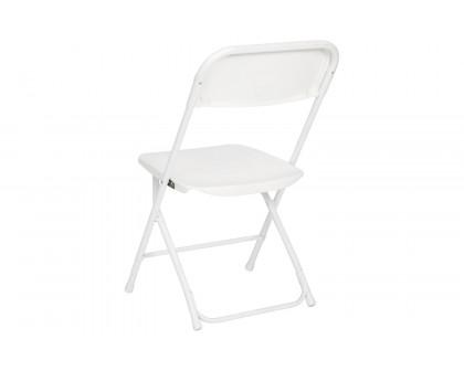 BLNK Hercules Big and Tall Commercial Folding Chair 4-Pack - White