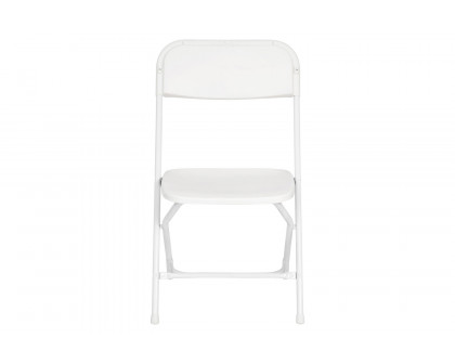 BLNK Hercules Big and Tall Commercial Folding Chair 4-Pack - White