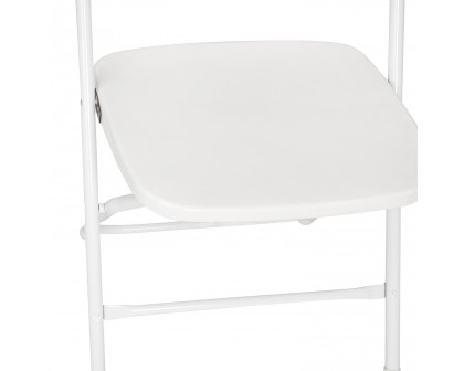 BLNK Hercules Big and Tall Commercial Folding Chair 4-Pack - White