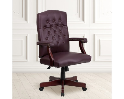 BLNK Martha Washington LeatherSoft Executive Swivel Office Chair with Arms