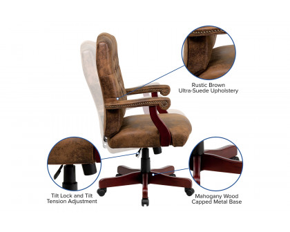 BLNK - Derrick Classic Executive Swivel Office Chair with Arms