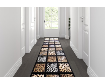 BLNK - Menagerie Collection Modern Olefin Animal Print Area Rug