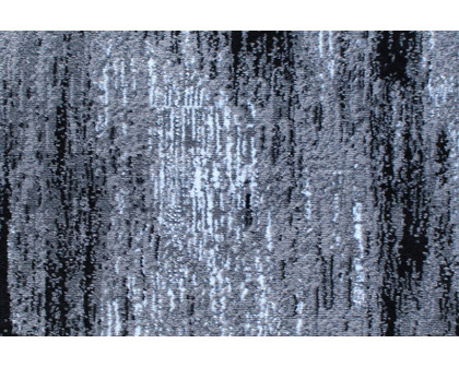 BLNK Rylan Collection Abstract Olefin Scraped Area Rug with Jute Backing - Gray, 2'W x 3'L