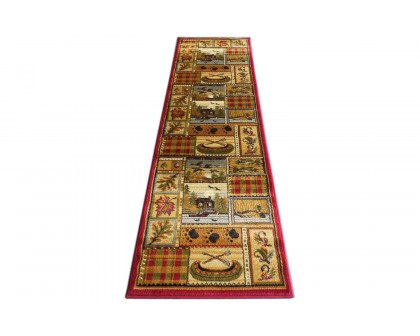 BLNK - Gaylord Collection Beige Cabin Area Rug with Jute Backing for Indoor Use