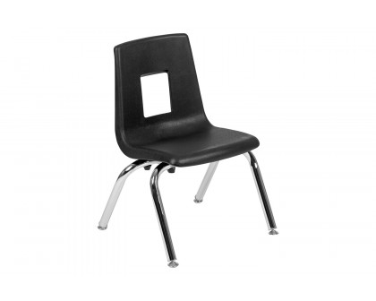 BLNK Mickey Advantage Student Stack School Chair - Black, 12"H