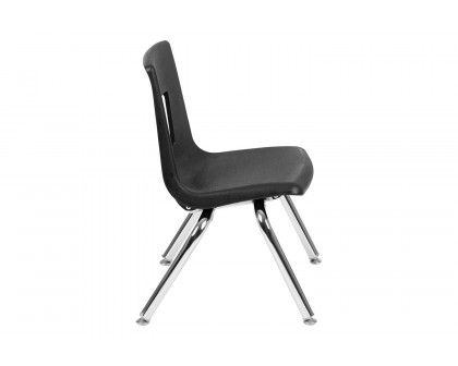 BLNK Mickey Advantage Student Stack School Chair - Black, 12"H