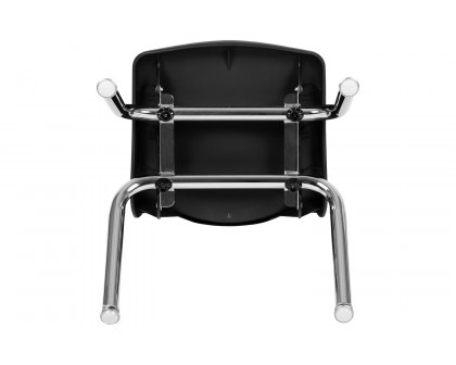 BLNK Mickey Advantage Student Stack School Chair - Black, 12"H