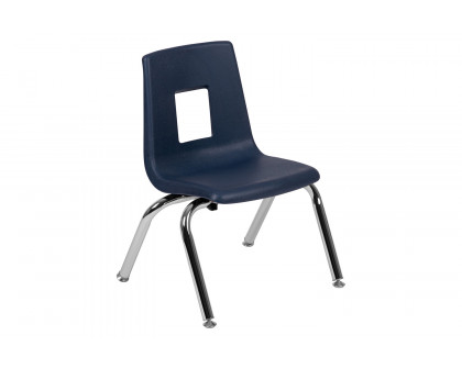 BLNK Mickey Advantage Student Stack School Chair - Navy, 12"H