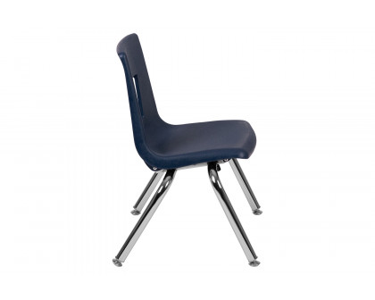 BLNK Mickey Advantage Student Stack School Chair - Navy, 12"H