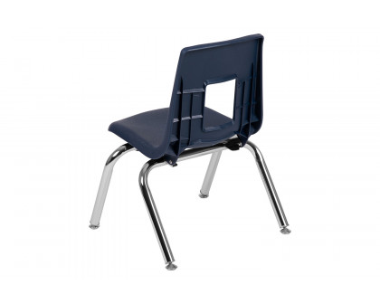 BLNK Mickey Advantage Student Stack School Chair - Navy, 12"H