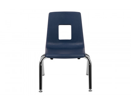 BLNK Mickey Advantage Student Stack School Chair - Navy, 12"H