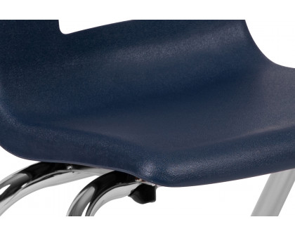 BLNK Mickey Advantage Student Stack School Chair - Navy, 12"H