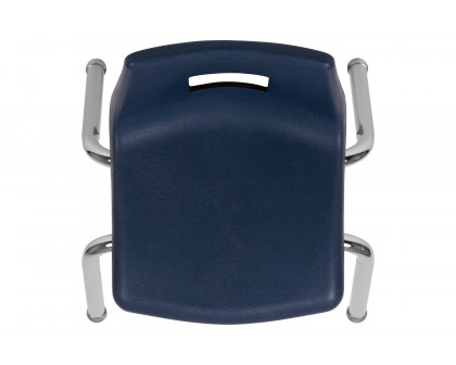 BLNK Mickey Advantage Student Stack School Chair - Navy, 12"H