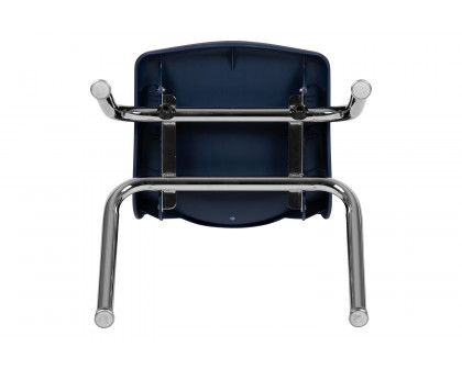 BLNK Mickey Advantage Student Stack School Chair - Navy, 12"H