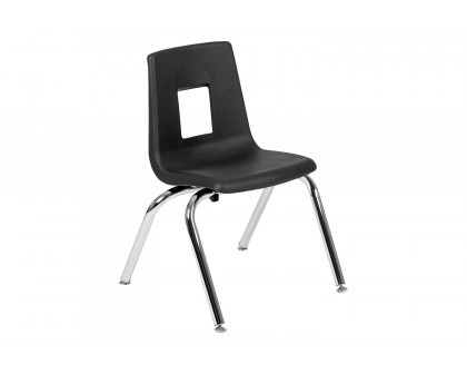 BLNK Mickey Advantage Student Stack School Chair - Black, 14"H