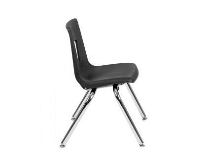 BLNK Mickey Advantage Student Stack School Chair - Black, 14"H