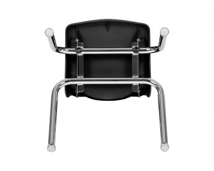 BLNK Mickey Advantage Student Stack School Chair - Black, 14"H