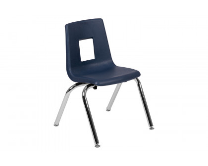 BLNK Mickey Advantage Student Stack School Chair - Navy, 14"H