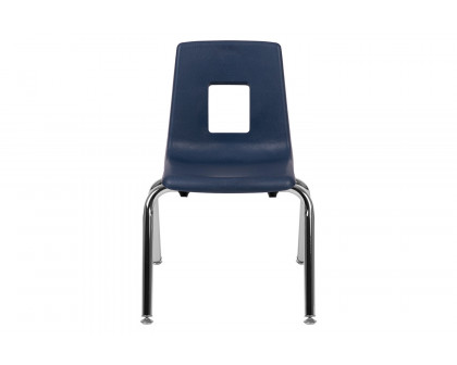 BLNK Mickey Advantage Student Stack School Chair - Navy, 14"H