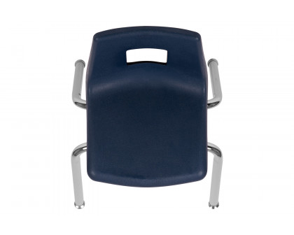 BLNK Mickey Advantage Student Stack School Chair - Navy, 14"H