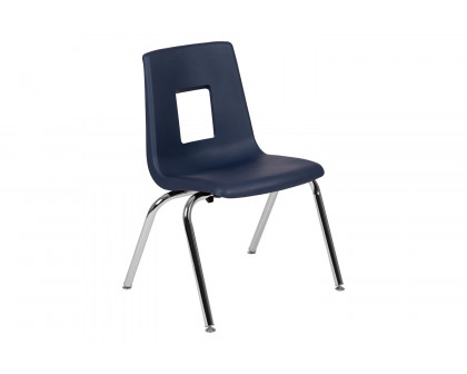 BLNK™ Mickey Advantage Student Stack School Chair - Navy, 16"H