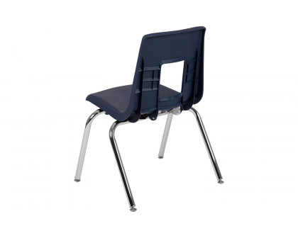 BLNK™ Mickey Advantage Student Stack School Chair - Navy, 16"H