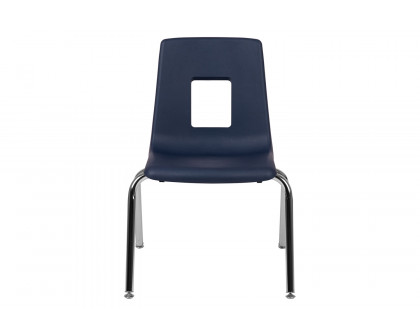 BLNK™ Mickey Advantage Student Stack School Chair - Navy, 16"H