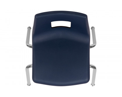 BLNK™ Mickey Advantage Student Stack School Chair - Navy, 16"H