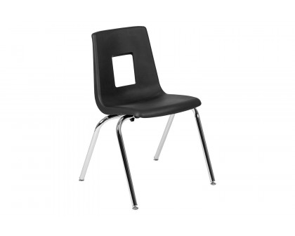 BLNK™ Mickey Advantage Student Stack School Chair - Black, 18"H