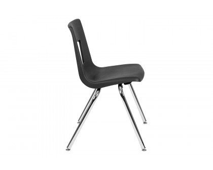 BLNK™ Mickey Advantage Student Stack School Chair - Black, 18"H