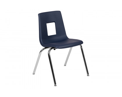 BLNK™ Mickey Advantage Student Stack School Chair - Navy, 18"H