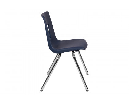 BLNK™ Mickey Advantage Student Stack School Chair - Navy, 18"H