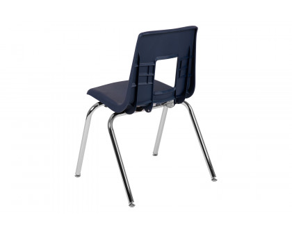 BLNK™ Mickey Advantage Student Stack School Chair - Navy, 18"H