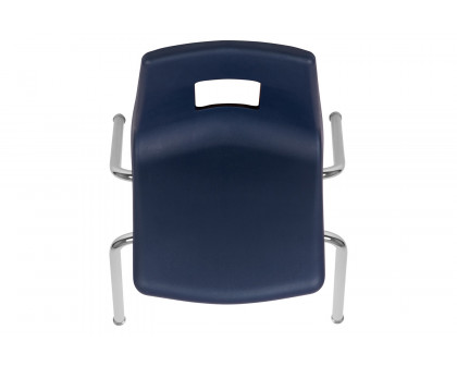 BLNK™ Mickey Advantage Student Stack School Chair - Navy, 18"H