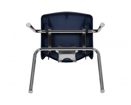 BLNK™ Mickey Advantage Student Stack School Chair - Navy, 18"H