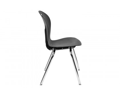 BLNK™ Mickey Advantage Student Stack School Chair - Titan Black, 18"H