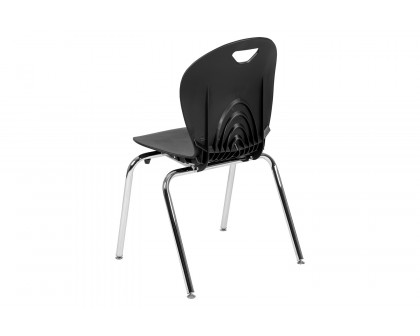 BLNK™ Mickey Advantage Student Stack School Chair - Titan Black, 18"H