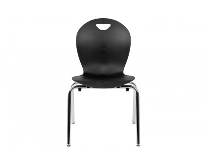 BLNK™ Mickey Advantage Student Stack School Chair - Titan Black, 18"H