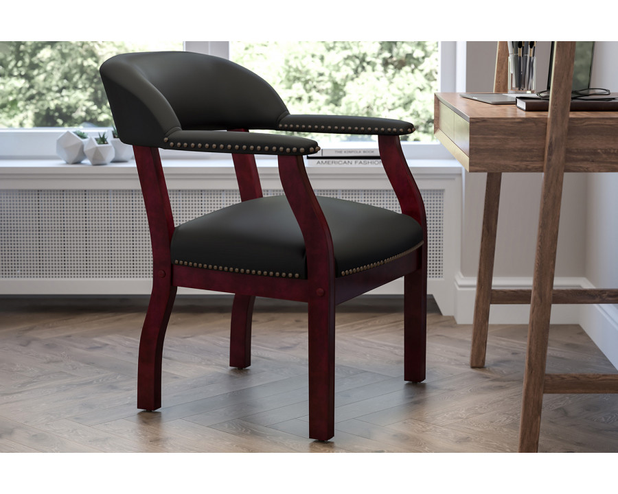 BLNK - Diamond Vinyl Luxurious Conference Chair with Accent Nail Trim