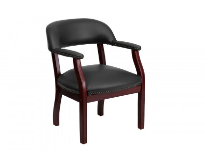 BLNK - Diamond Vinyl Luxurious Conference Chair with Accent Nail Trim