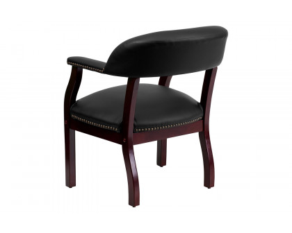 BLNK™ Diamond LeatherSoft Conference Chair with Accent Nail Trim - Black