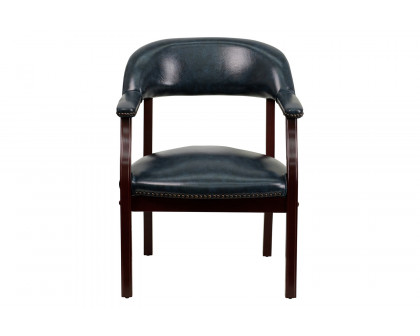 BLNK™ Diamond Vinyl Luxurious Conference Chair with Accent Nail Trim - Navy