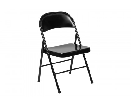 BLNK HERCULES Series Double Braced Metal Folding Chair