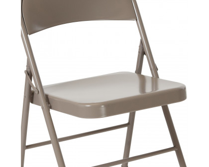 BLNK HERCULES Series Double Braced Metal Folding Chair - Gray