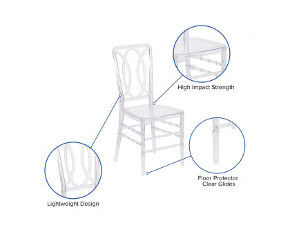 BLNK - Flash Elegance Stacking Chair with Designer Back